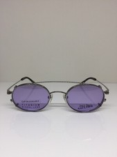 New Vintage Jean Paul Gaultier Eyeglasses JPG 55-0028 C. Silver w/ Sun Clip 47mm