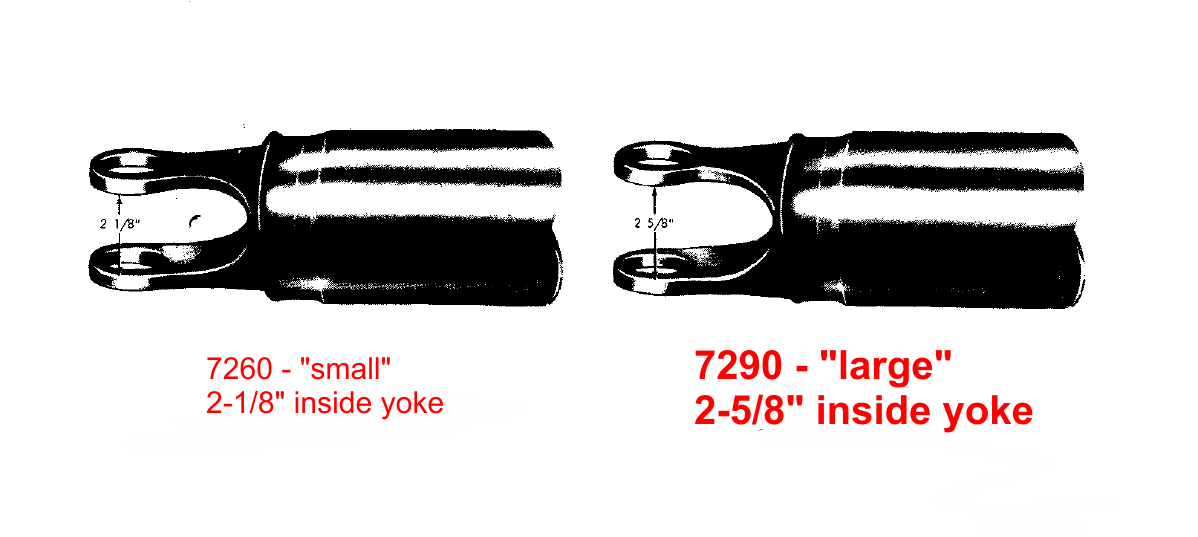 Mopar NOS Trans Slip Yoke A833-727 Large U-Joint Plymouth