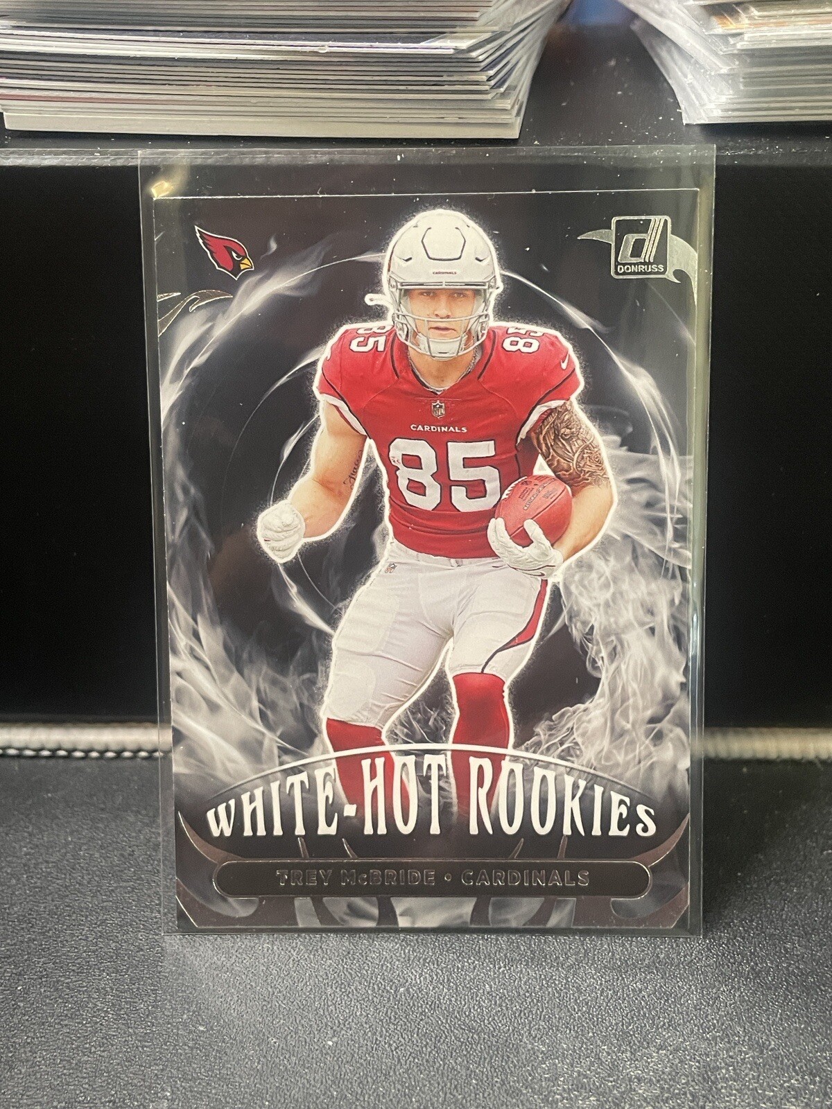 2022 Panini Donruss Trey McBride White Hot Rookies WHR-10 Arizona Cardinals RC