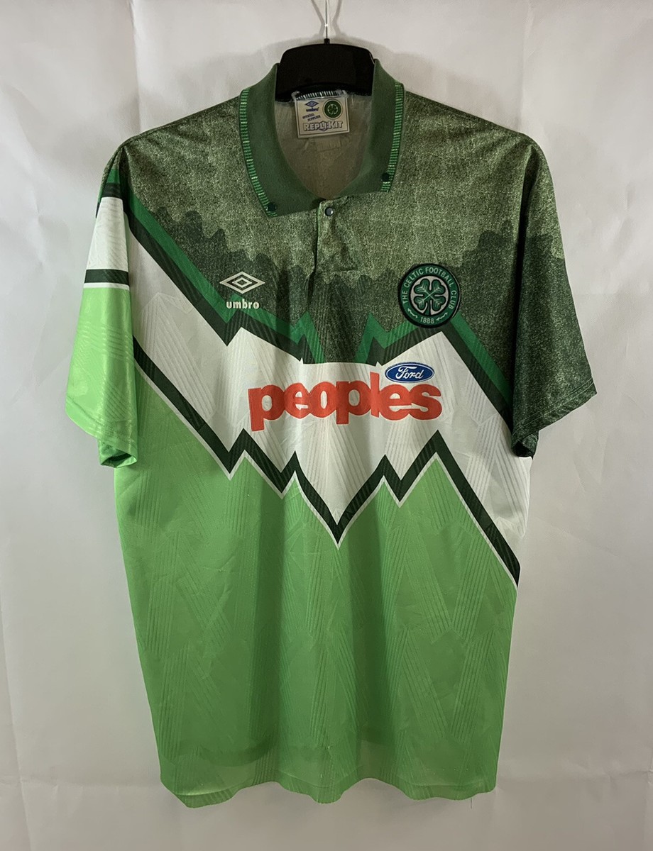 Celtic Away Football Shirt 1991/92 Adults Large Umbro D267