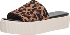 Jessica Simpson Ezira Platform Slide Sandal | Brown Leopard | 7.5M