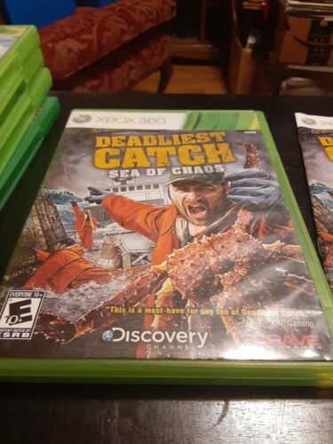 Deadliest Catch: Sea of Chaos (Microsoft Xbox 360) GAME COMPLETE cib TESTED tv - Picture 2 of 4