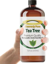 Tea Tree Essential Oil 16 Oz – Pure Therapeutic Grade for Laundry, Home & Health