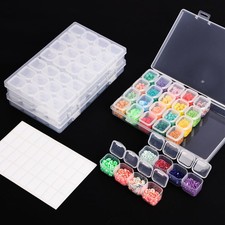 Diamond Painting Storage Boxes 3 Pack 28 Grid Plastic Bead Organizer