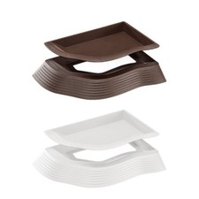 Resins Tortoise Feeding Dish with Ramps Bathing Pool for Small Turtles Bowl