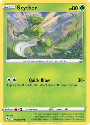 Scyther - 005/189 - Common - Near Mint
