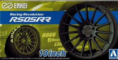 Aoshima # 106 Enkei Wheels 61190 Racing RS05RR- 18 Zoll Felgen & Reifen 1:24