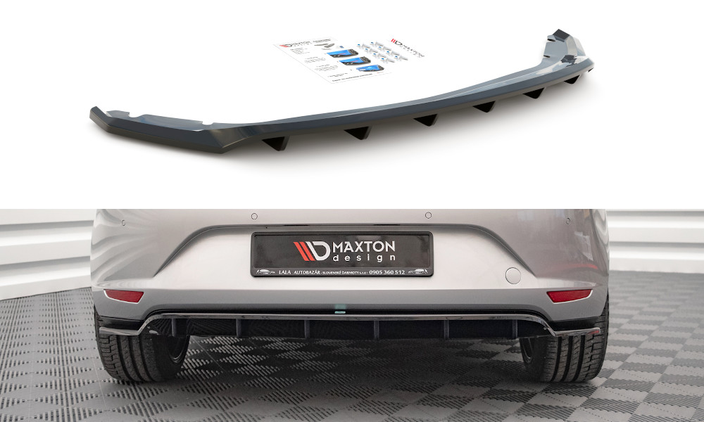 Splitter arrière avec barre verticale pour optimiser la Seat Leon Mk3