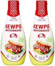 Kewpie Mayonnaise - Japanese Mayo Sandwich 12 Fl Oz Pack of 2 , cream white