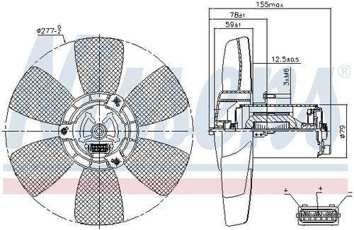 FAN RADIATOR 85679 FOR SEAT CORDOBA/Vario IBIZA/II AUDI 90/B3/B2 80 100/C3/C2 - Picture 7 of 11