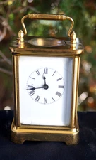 Antique C 1912 Waterbury "SAGE" REPEATER Carriage Alarm Clock - SEE VIDEO - RUNS