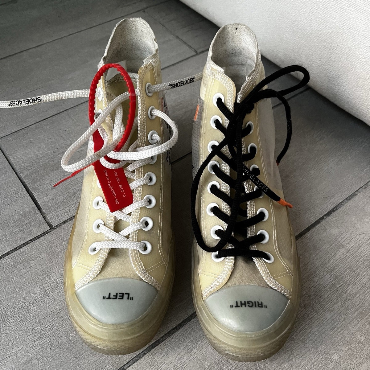 Converse x Off-White Chuck Taylor All Star Vulcanized Clear White