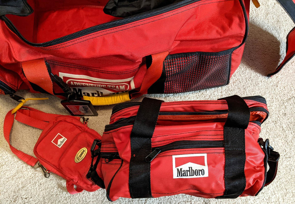 Marlboro Adventure Team Large Duffle Bag Lunch Cooler Bag Canon