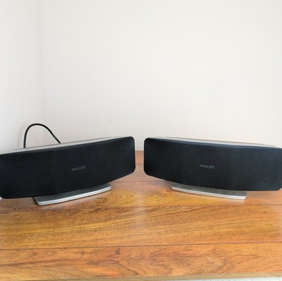 Philips HTS6500/37 Home Theater System Speakers Pair Tested Working Used
