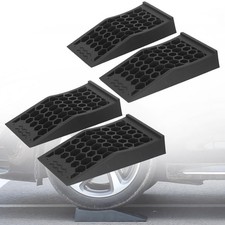 OULEME 2.44" Lift Low Profile Car Service Tire Ramp, 17"x9.5"x3.1", 4PK
