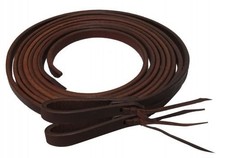 Showman 8' X 1/2" Oiled Harness Leather Split Reins