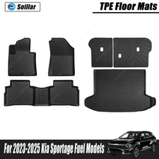 For 2023-2025 Kia Sportage Fuel Models TPE Floor+Backrest+Trunk Cargo Liner Blk