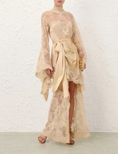 New Runway ZIMMERMANN Hypnotic Satin Drape Dress Size AU1