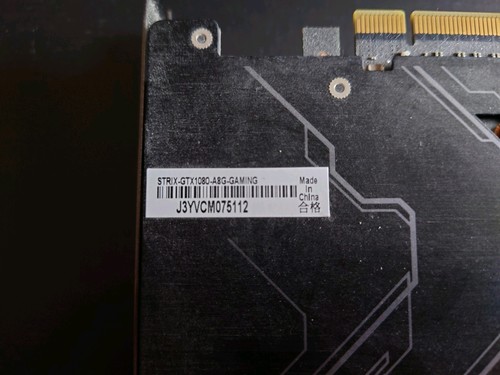 Carte graphique gaming ASUS ROG STRIX NVIDEA GeForce GTX 1080 8 Go - VR Ready GPU - Photo 6/12