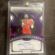 2023-24 Panini Flawless Anfernee Simons Flawless Shade Signatures 3/3