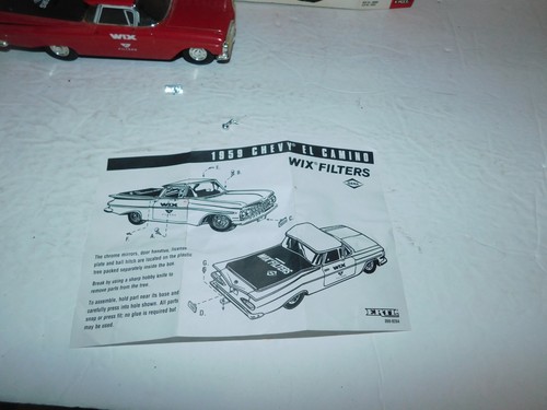 NEAT ERTL 1959 WIX FILTERS CHEVY EL CAMINO BANK - Picture 11 of 12