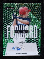2021 Leaf Flash Flash Forward Green 13/25 Noah Miller #NM2 Auto 0c3e