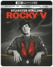 Rocky 5 Limited Edition 4K UHD Steelbook includes Blu-ray  Digital New