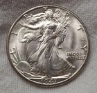 1947 D Walking Liberty Half Dollar UNC, Silver Unexamined