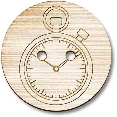 Holzknöpfe ''Stoppuhr'' (BT054514)