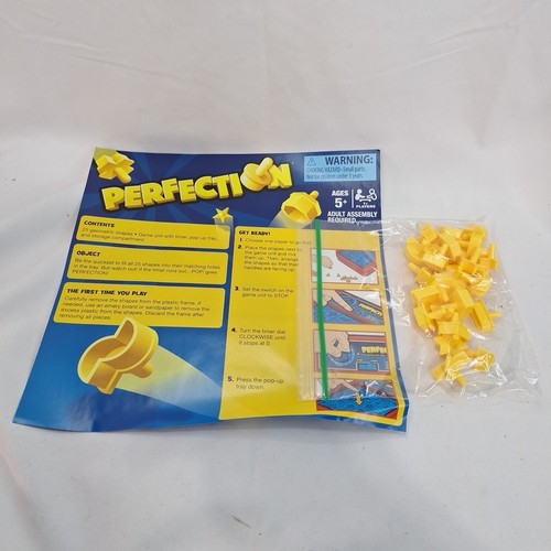 PERFECTION Game Time Ticking Beat Clock 25 Geometric Shapes 2016 COMPLETE Hasbro - Picture 5 of 7