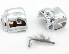1996-2006 Harley Davidson Drag Specialties Chrome Handlebar Switch Housing
