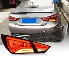 VLAND For 2011-2014 Hyundai Sonata LED Tail Lights  Lens Rear Brake Lamps Set