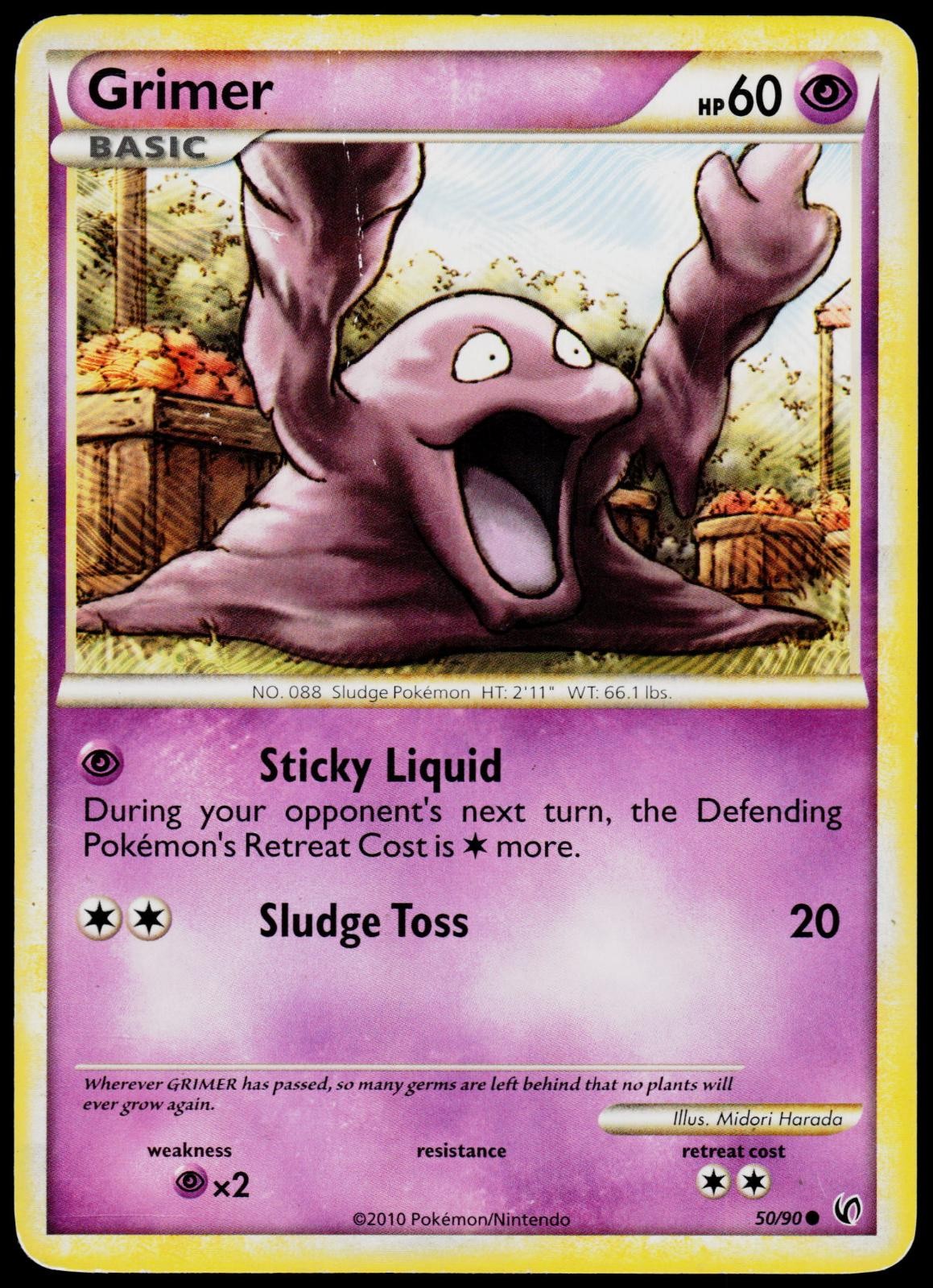Grimer 50/90 HGSS Undaunted - Pokemon MP (Common)