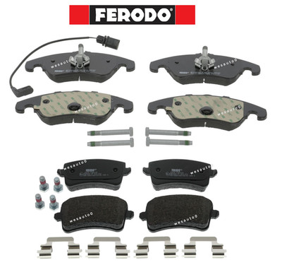 Front Brake Pad & Rear Brake Pad OES +Sensor for Audi A4 / A4 A5 Quattro