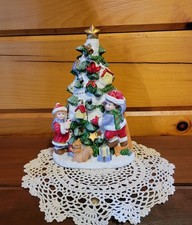 CHRISTMAS TREE Votive candle holder 10 in tall and candle included. Brand new