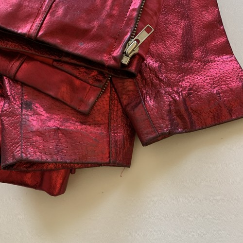 Vintage Wilson’s Leather Red Genuine Leather Jacket Size Small - Picture 10 of 11