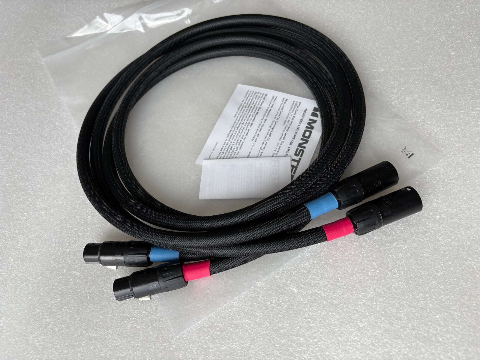 1.5m Monster cable M Sigma M∑2000 Balanced XLR interconnect cable / pair