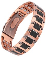 Jecanori Copper Magnetic Bracelet for Men, 3X Strength 8.54 inches,
