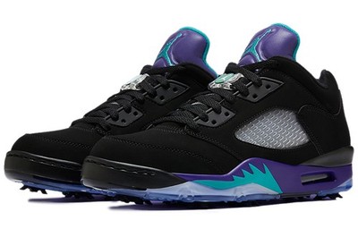 Jordan ゴルフシューズ ブラック/パープル Size 8 - Air Jordan 5 Golf Low Black Grape for sale online | eBay