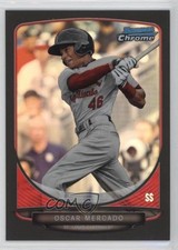 2013 Bowman Draft Picks Chrome Black Refractor 7/35 Oscar Mercado #BDPP36 16tx