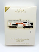HALLMARK ORNAMENT LIONEL TRAINS NEW HAVEN DIESEL LOCOMOTIVE 2008 SPECIAL ED NEW