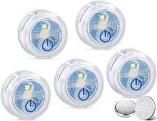 LUXPRO Waterproof Micro LED Puck Lights - Adhesive Lighting Ideal for under Cabi