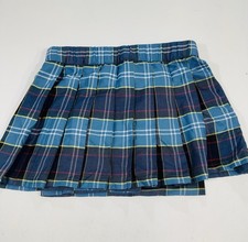 Vtg Sport Kilt USA Hunting Tartan Blue Plaid M Scottish Scotland Adjustable