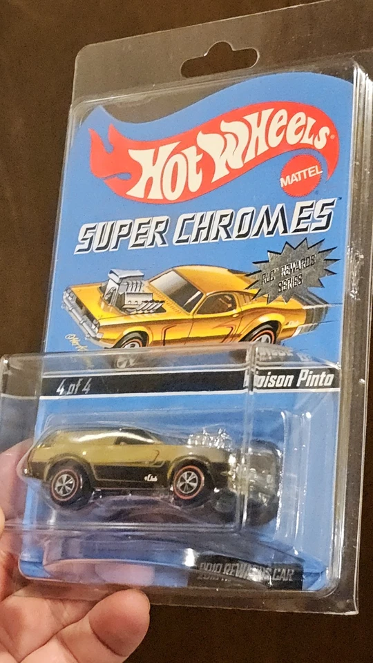 MINT Hot Wheels RLC Super Chromes Rewards Series Poison Pinto 2405/2976 Redline - Image 2 of 4