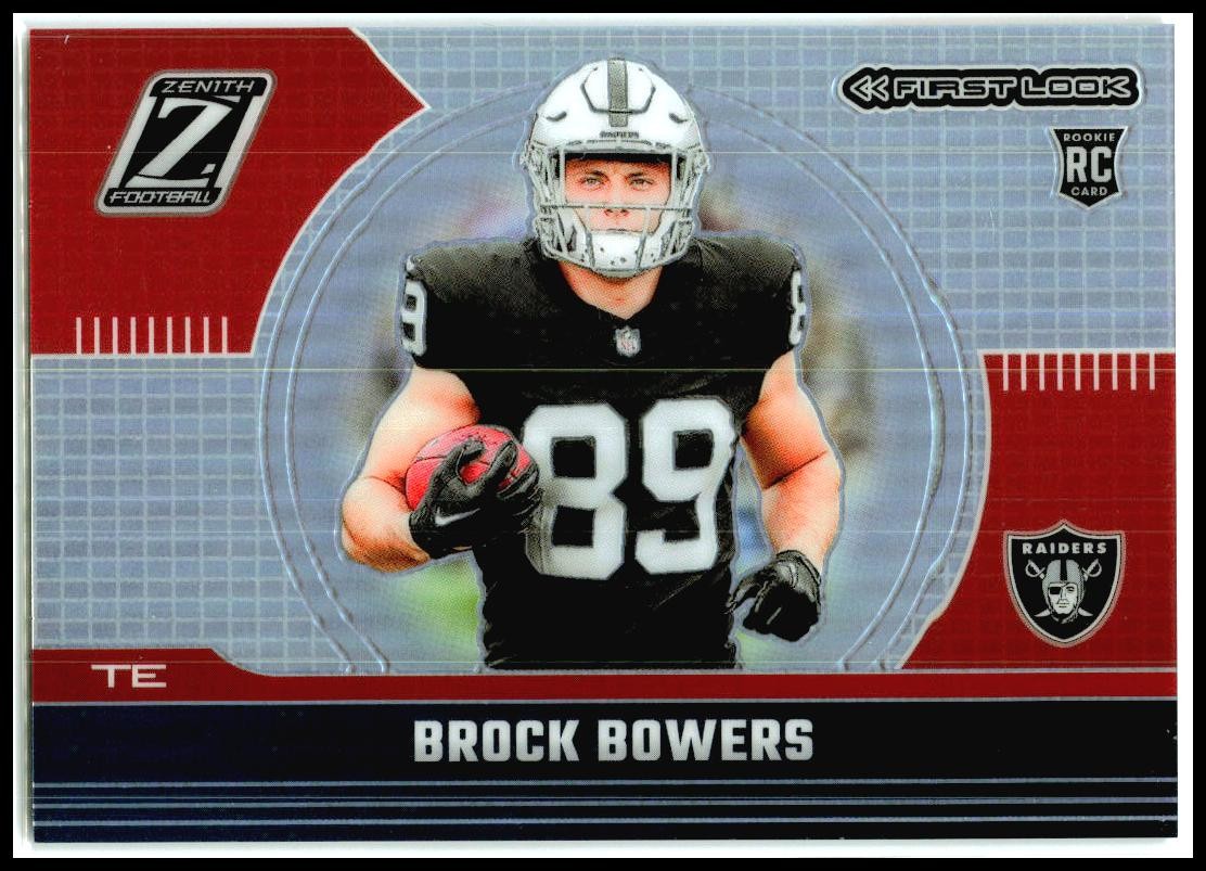 2024 Panini Zenith First Look #8 Brock Bowers Las Vegas Raiders