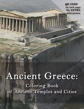Ancient Greece Coloring Book of Ancient Temples and Cit -  NEW Blue Feather Bo 2