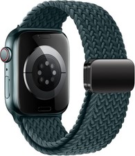 Braided Strap Compatible with Apple Watch 38mm 40mm 41mm 44mm Magnetic Clasp