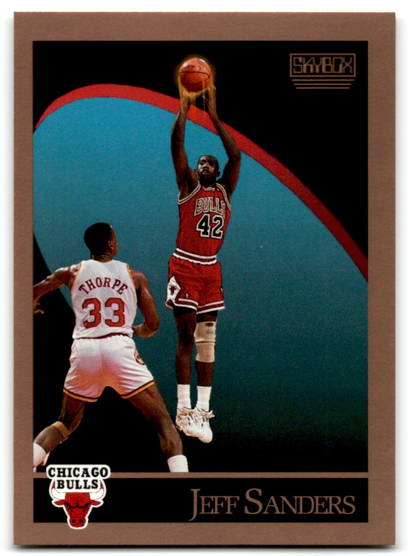 1990-91 SkyBox Jeff Sanders Rookie Chicago Bulls #47 | eBay