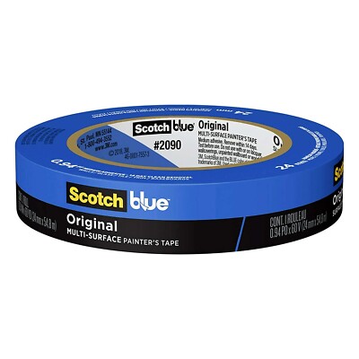 (2)ScotchBlue Painter's Tape, Multi-Use, .94-Inch by 60-Yard- TWO ROLLS TOTAL