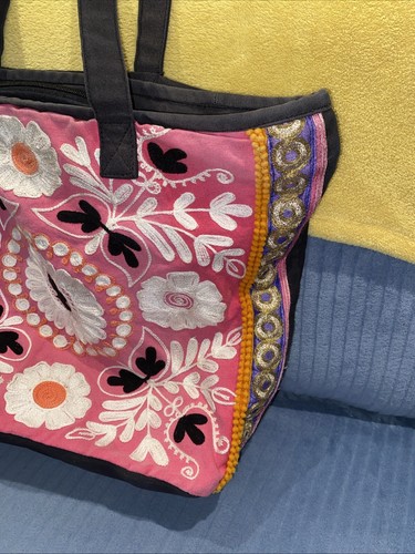 Zipped Cotton large Bag - Picture 2 of 5